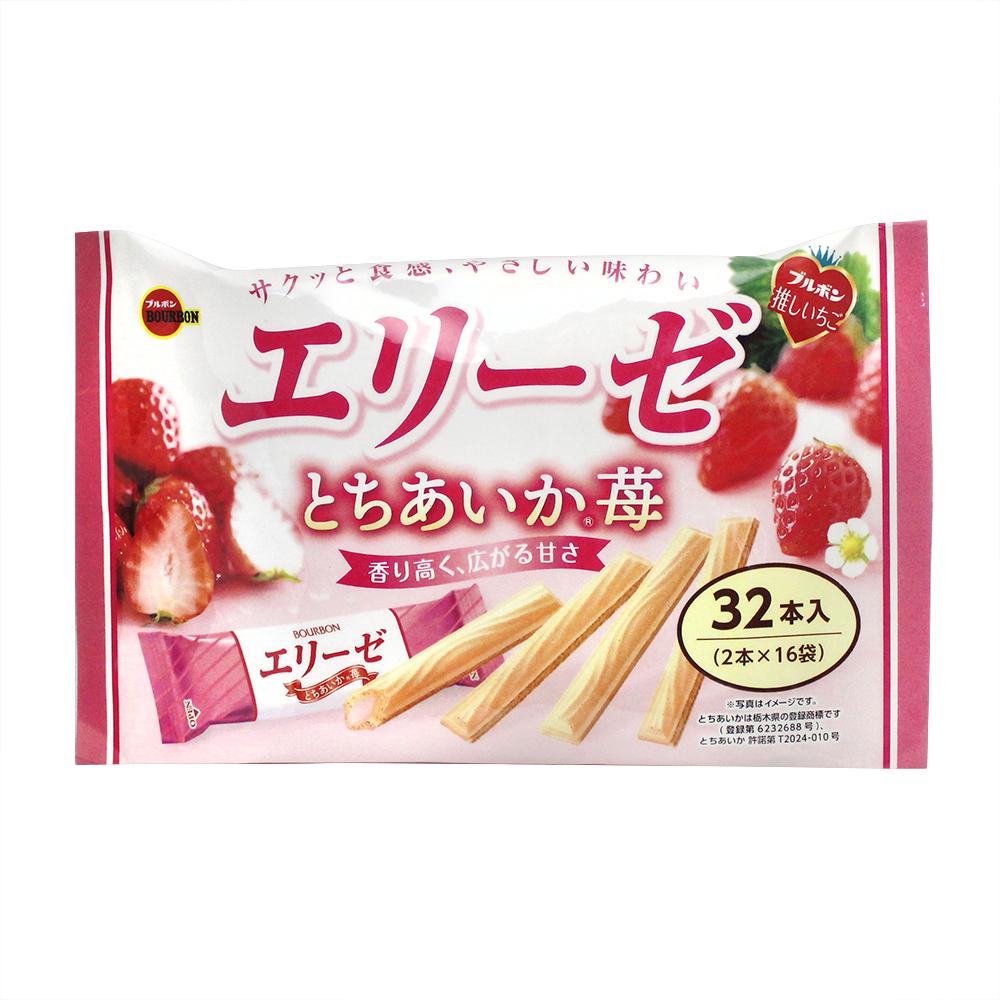 【超市】北日本艾莉絲捲心餅家庭包草莓風味115.2g