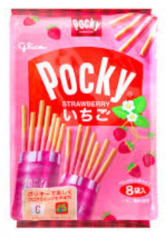 【超市點點好物】glico Pocky百奇草莓棒8入87g