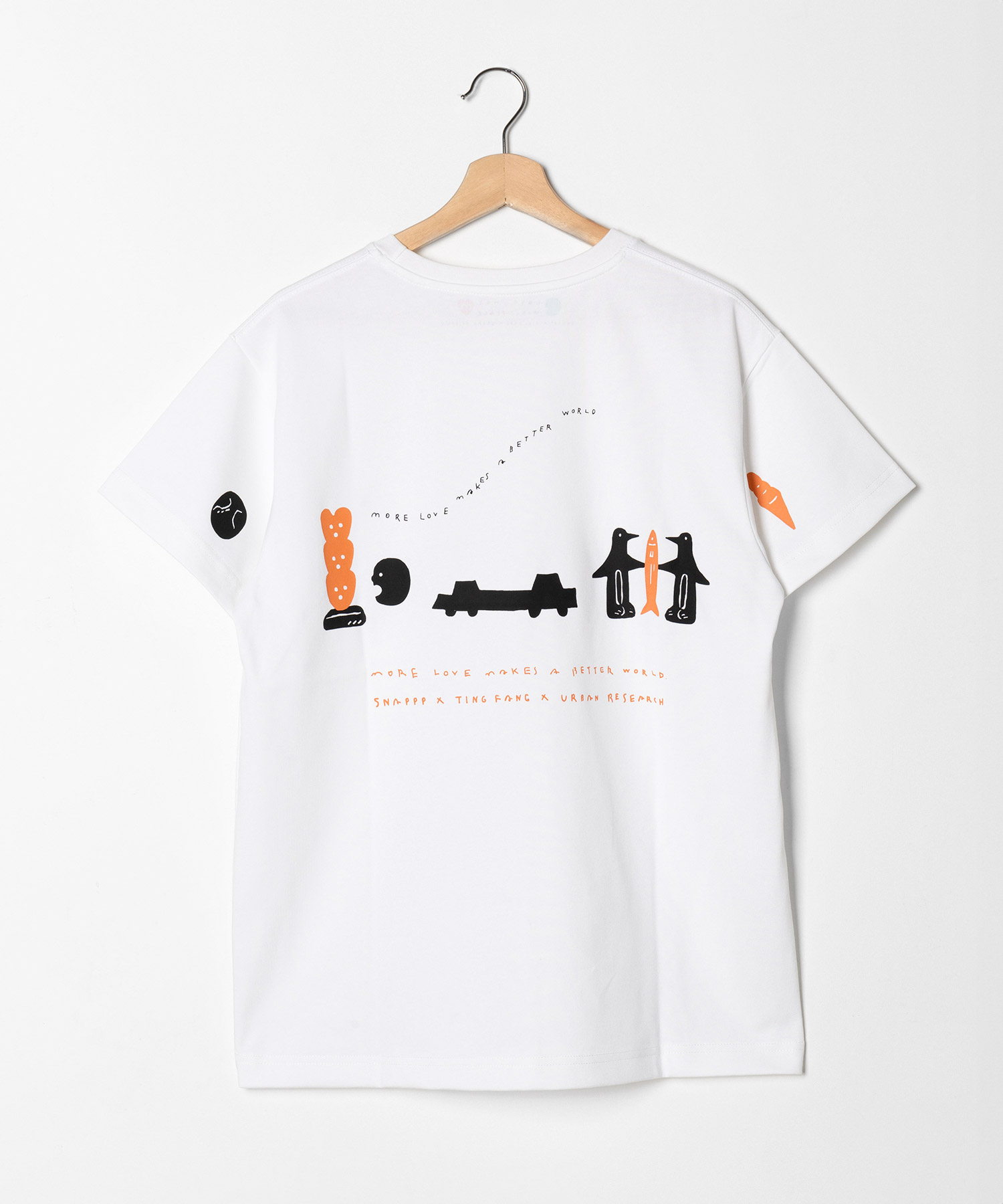 SNAPPP寫真私館-LOVE HOT圖案T恤－白(無側標)(M)