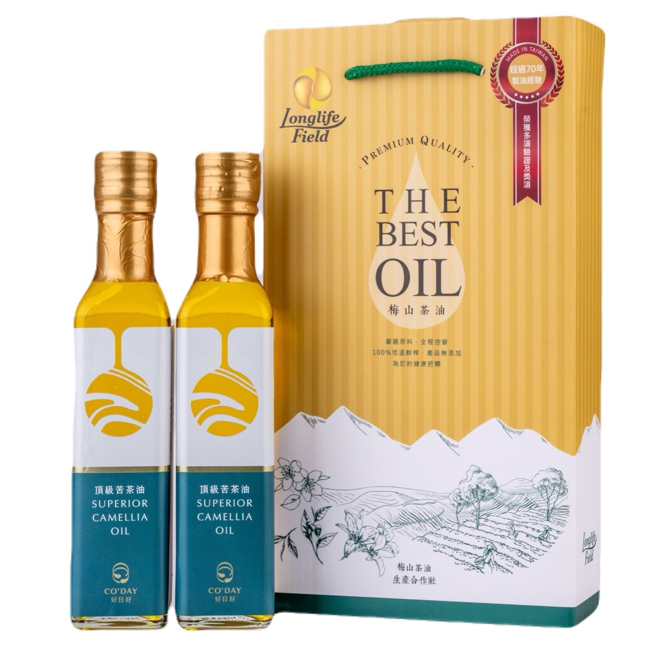 好日籽 頂級苦茶油二入