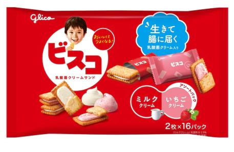 【寶貝寵愛聯萌】固力果奶油乳酸菌餅乾牛奶&草莓風味137.6g