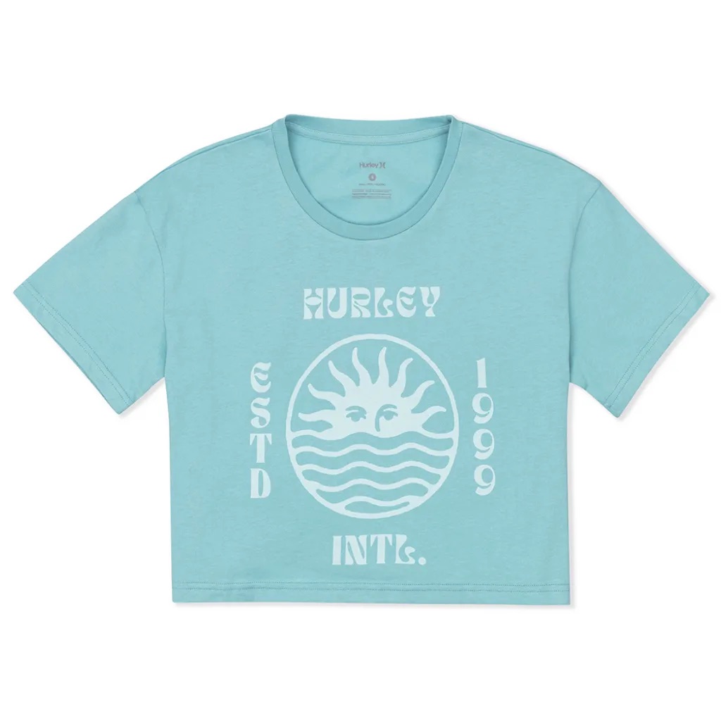 【有點會穿搭】HURLEY 女 BLISS BOXY CROP TEE 短袖T恤
