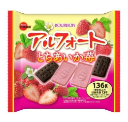 【超市點點好物】北日本帆船餅乾家庭包草莓巧克力風味136g