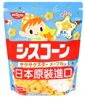 【超市點點好物】日清楓糖風味星星造型早餐片120g