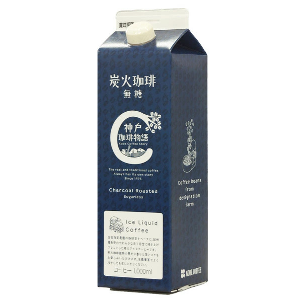 【台中店】 神戶炭燒咖啡物語(無糖)1000ml