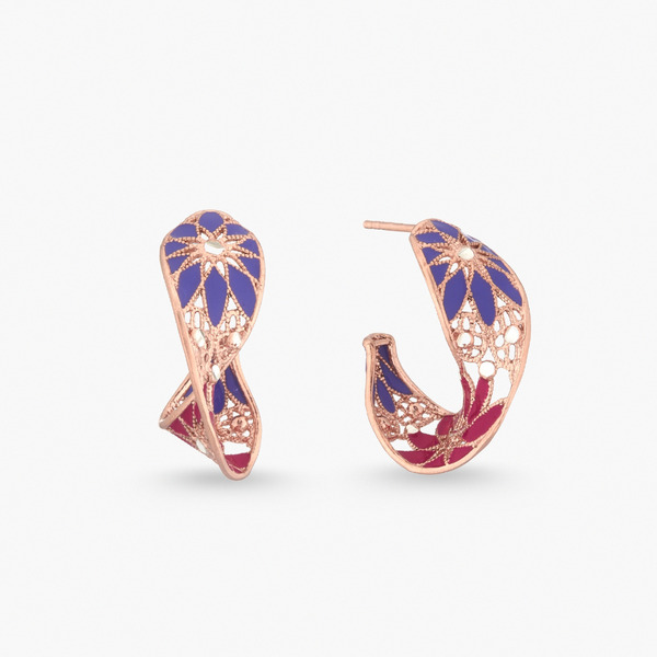 LUCIANO MILANO 花舞旋光 純銀耳環