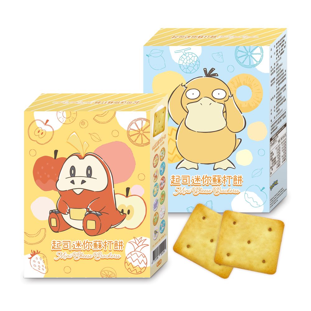 【超市】寶可夢起司迷你蘇打餅25g-呆火鱷＆可達鴨