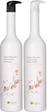 【媽咪享要放鬆】歐萊德 桃花豐盈洗髮精1000ml+桃花輕盈沐浴乳1000ml