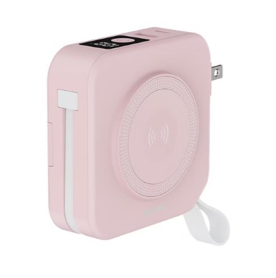 PHILIPS 多合一磁吸行動電源Type-C DLP4348C(粉)