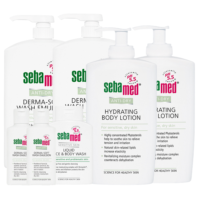 (台中)【初夏購物節 寵愛保養】抗乾敏浴露+乳液組