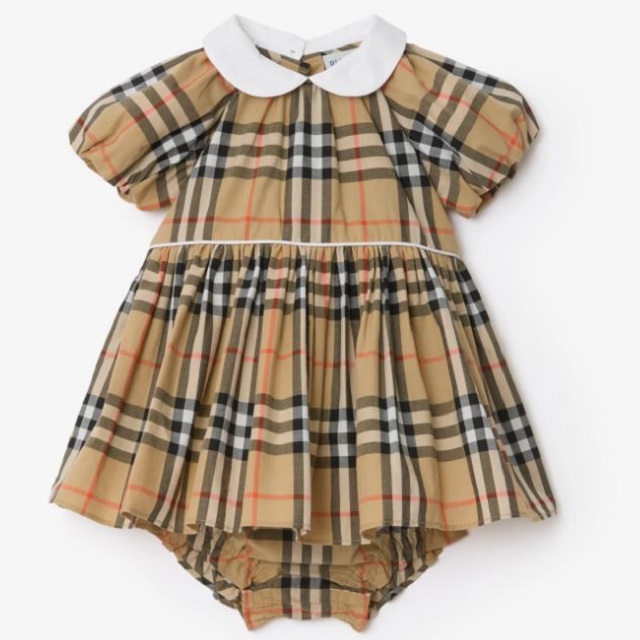 (台中店)Burberry兩件組洋裝/包屁褲