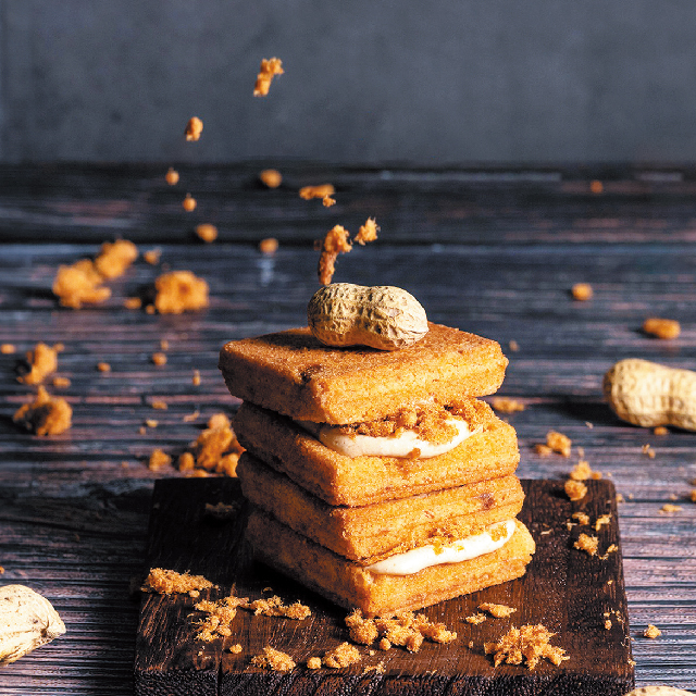 (台中)【2026 初夏購物節 午茶食光 點點美味】花生肉鬆夾心餅2入組