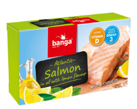 【超市點點好物】Banga煙燻油漬鮭魚-檸檬120g