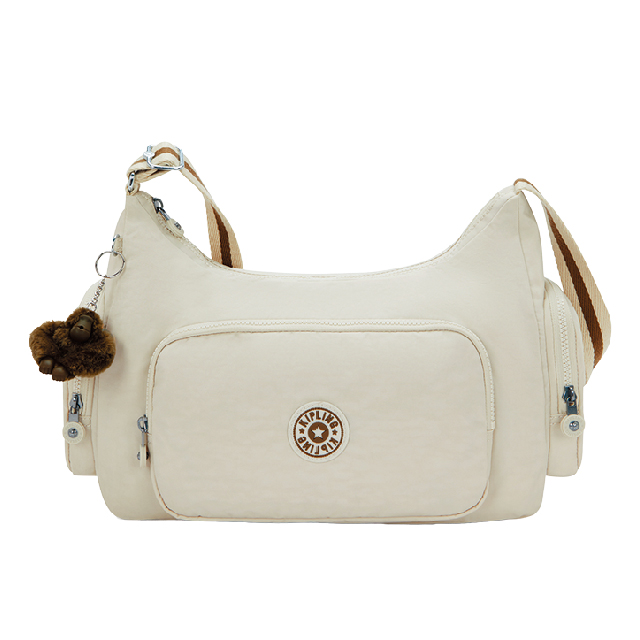 (台中)【2026 初夏購物節 旅遊3C潮】米沙色輕巧多袋肩背包-GABBINA