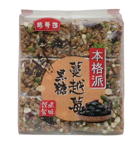 ●【超市TOP30熱銷推薦】鶴壽庭蔓越莓堅果黑糖沙琪瑪360g