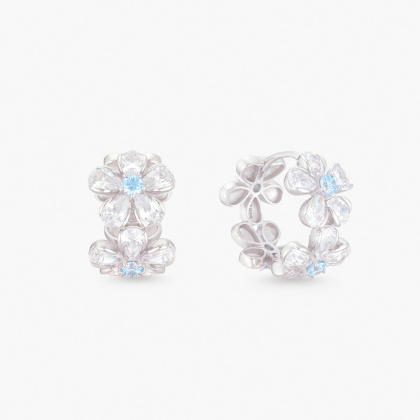 LUCIANO MILANO-藍露花影 純銀耳環