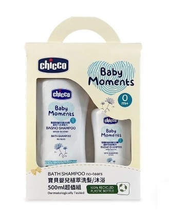 (天母)【孩想點點換】SUNUP Chicco 寶貝嬰兒植萃洗髮沐浴露 超值組