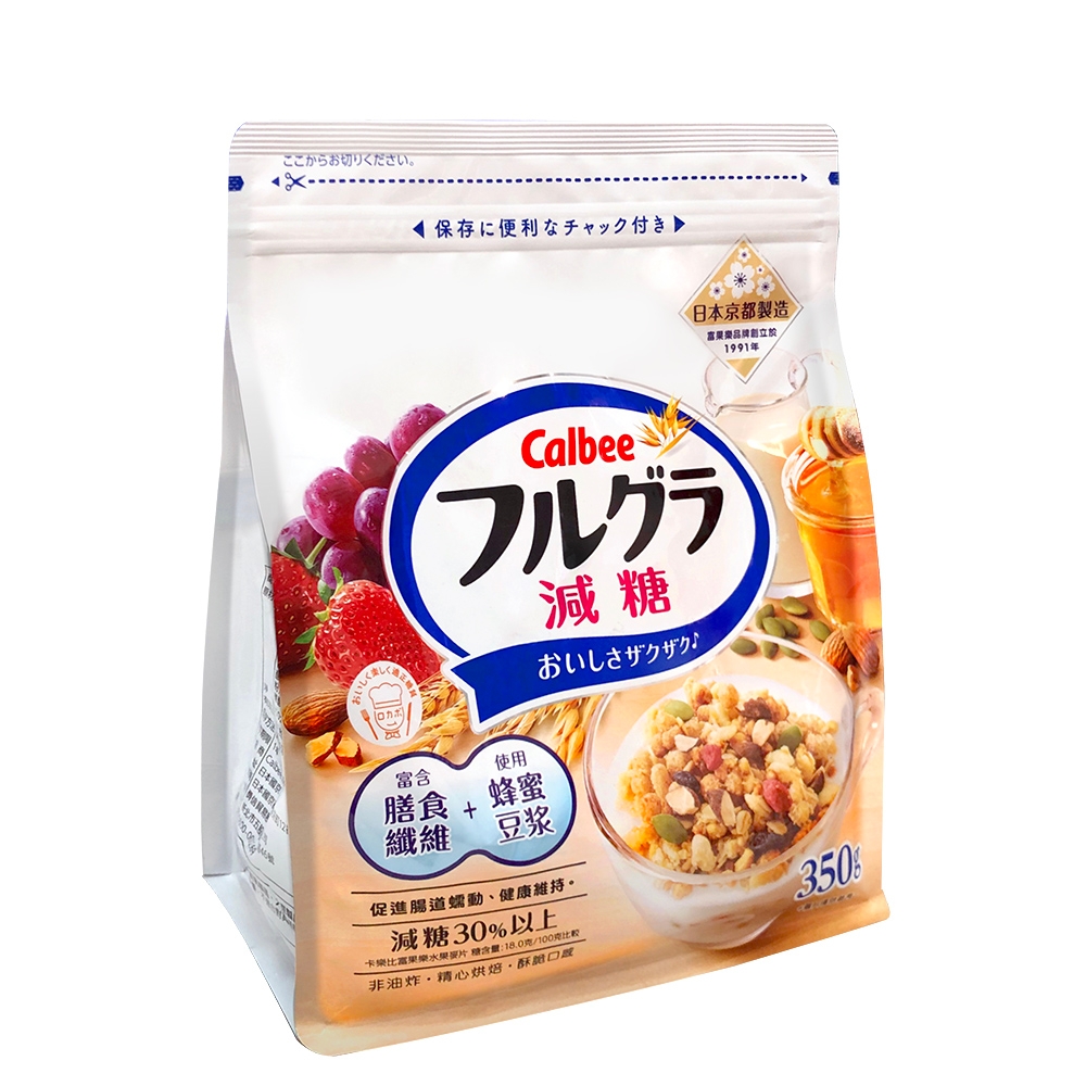 ●【超市TOP30熱銷推薦】卡樂比富果樂減糖麥片350g