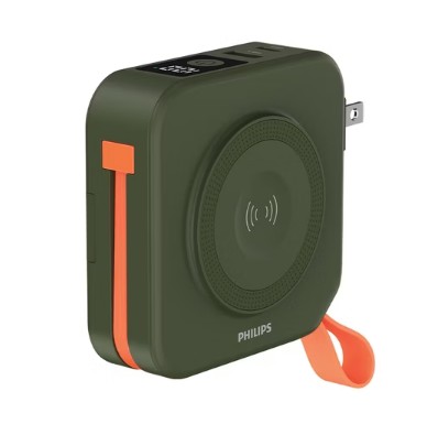 PHILIPS 多合一磁吸行動電源Type-C DLP4348C(綠)