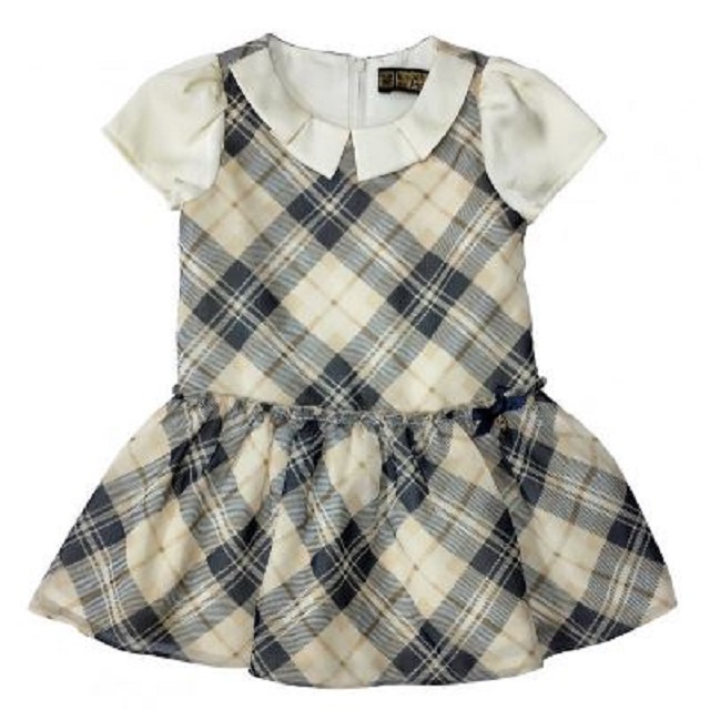 (台中店)家族格紋經典洋裝(100cm)