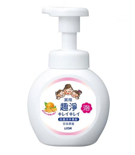 【有點好時節】日本獅王趣淨抗菌洗手慕斯250ml(柑橘)