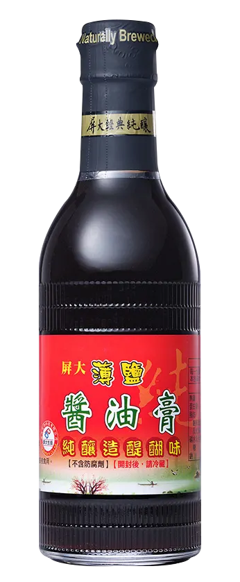 【台味巡禮兌兌points】屏大 薄鹽醬油膏410g(玻璃瓶)