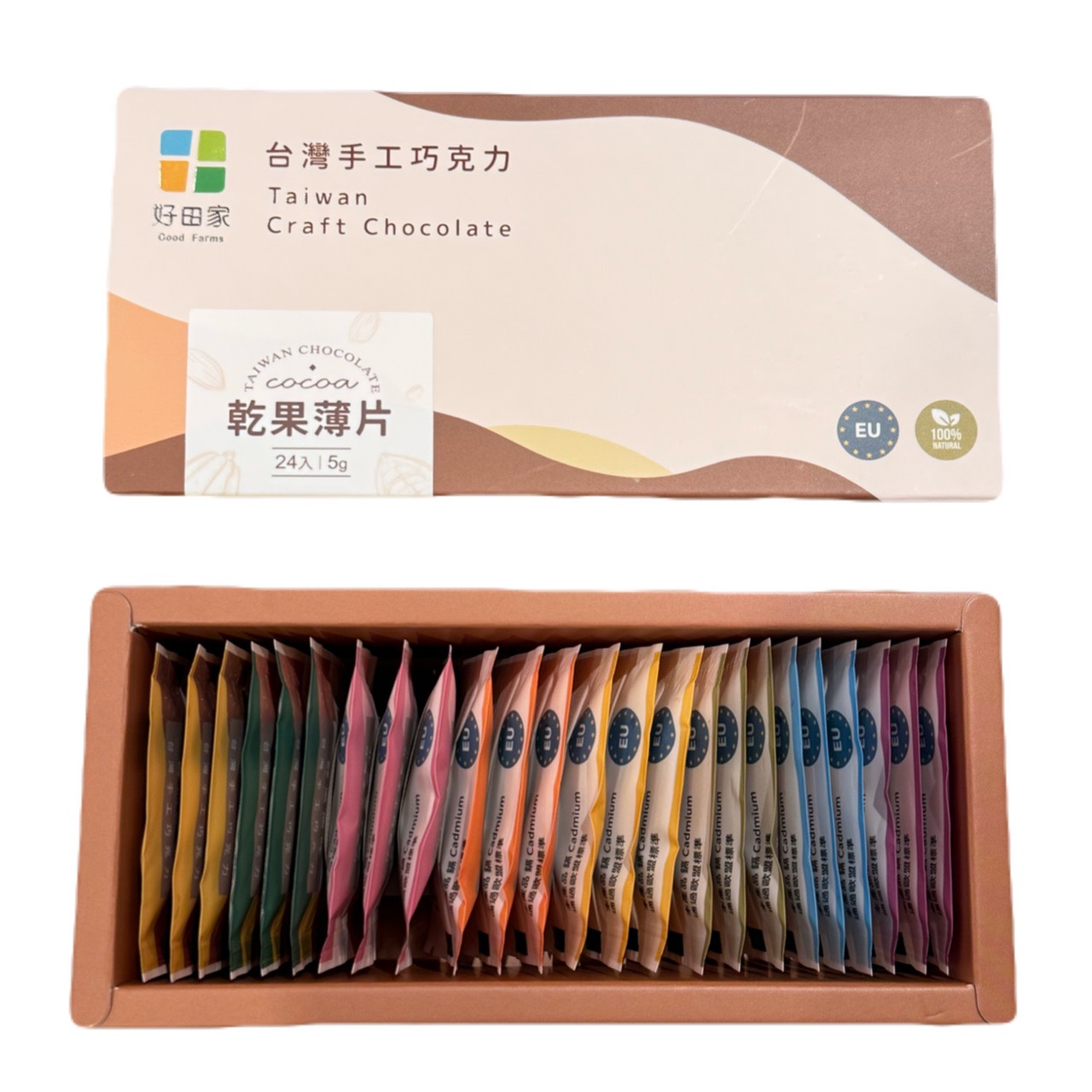 好田家 果乾綜合巧克力薄片 24 入