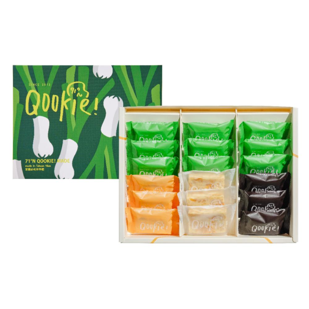 Qookie!一飛蔥天 18入雪Q餅禮盒