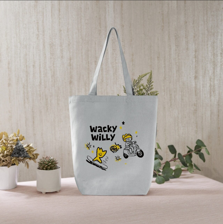 (台中)【Wacky WiLLy潮玩夏日】什麼都好裝 KIKY帆布托特包