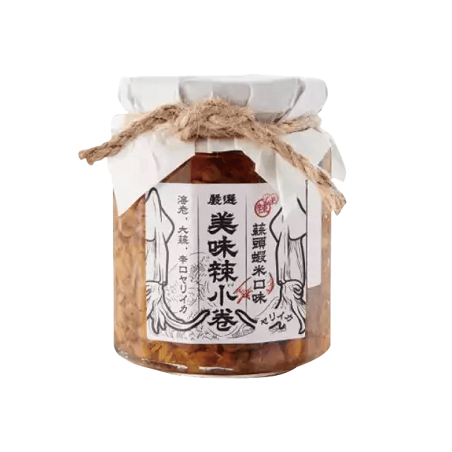 燕村家蒜頭蝦米辣小卷250g