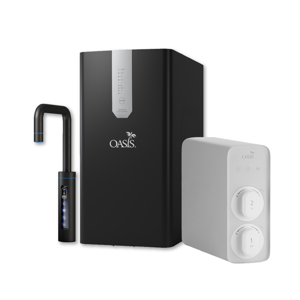 (西門)(金)OASIS HOT-401 櫥下節能兩溫UVC飲水機