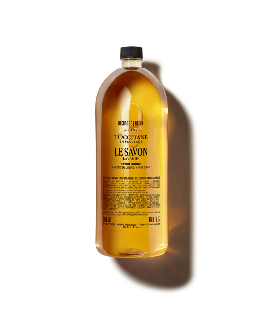 L'OCCITANE-乳油木薰衣草潔手液式皂補充瓶500ml