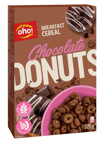 【超市點點好物】立陶宛穀麥可可風味甜甜圈脆片325g