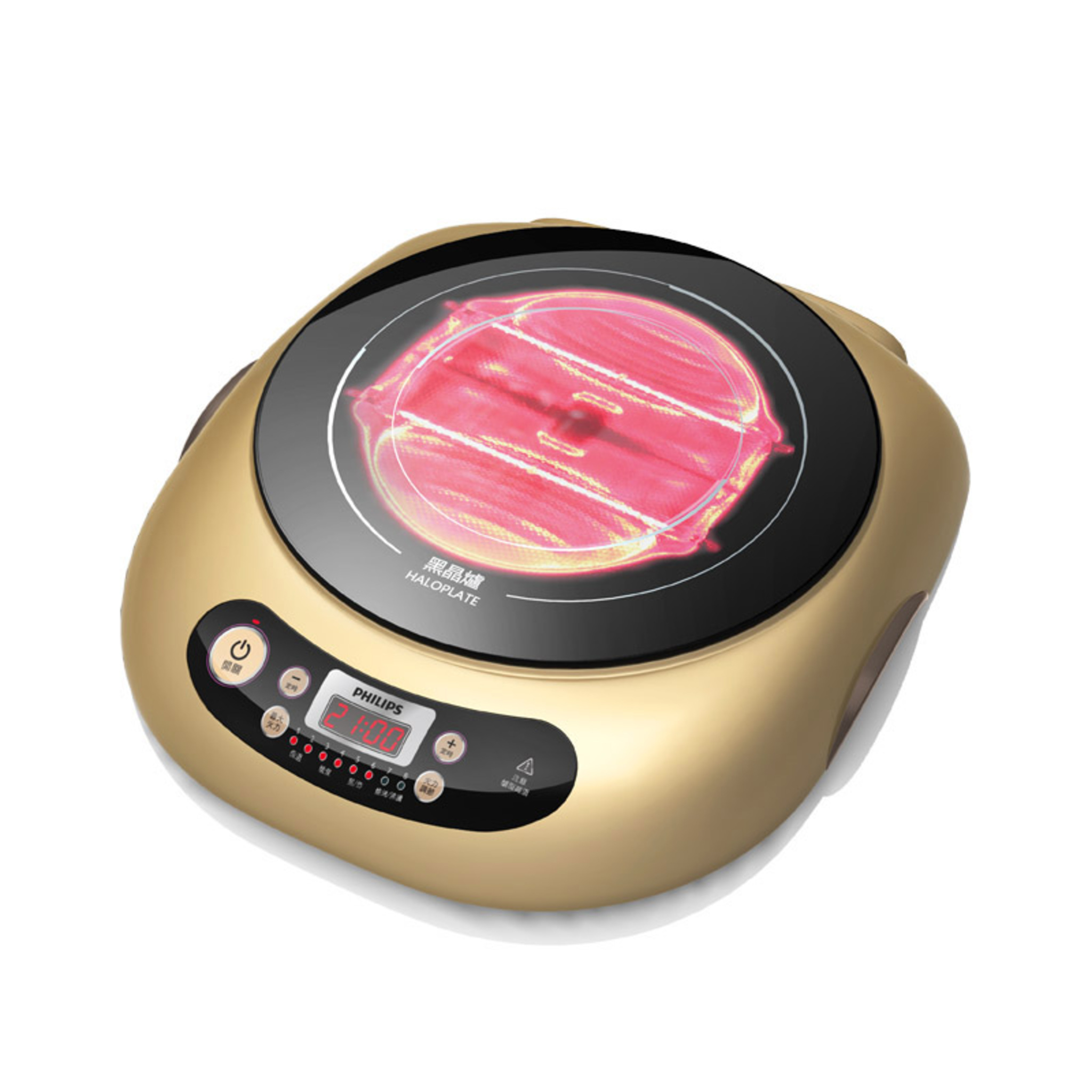 (西門)飛利浦不挑鍋黑晶爐 (香檳金)HD4990