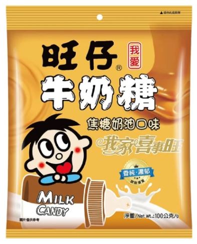 (天母)旺仔牛奶糖 焦糖奶油口味100g