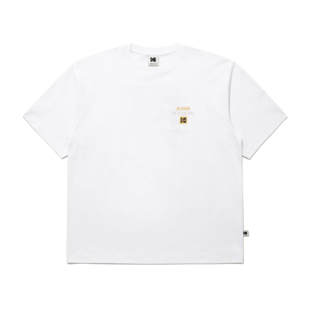KODAK Apparel 男女同款 半寬鬆版型RGB  阿波羅短袖T 白色