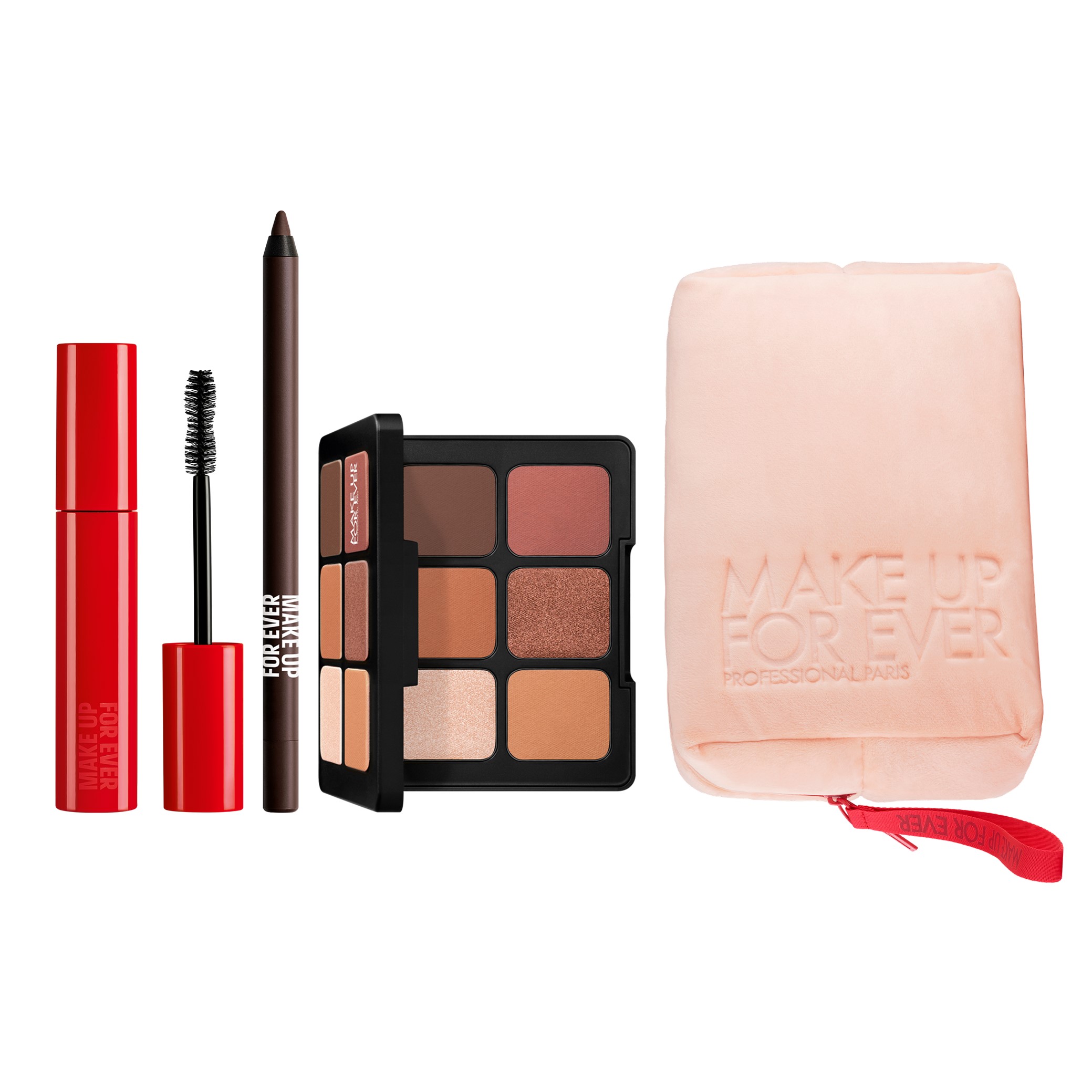 【扣點好禮再加贈】凡購買流金日落電眼組扣500點可再加贈時髦軟絨化妝包