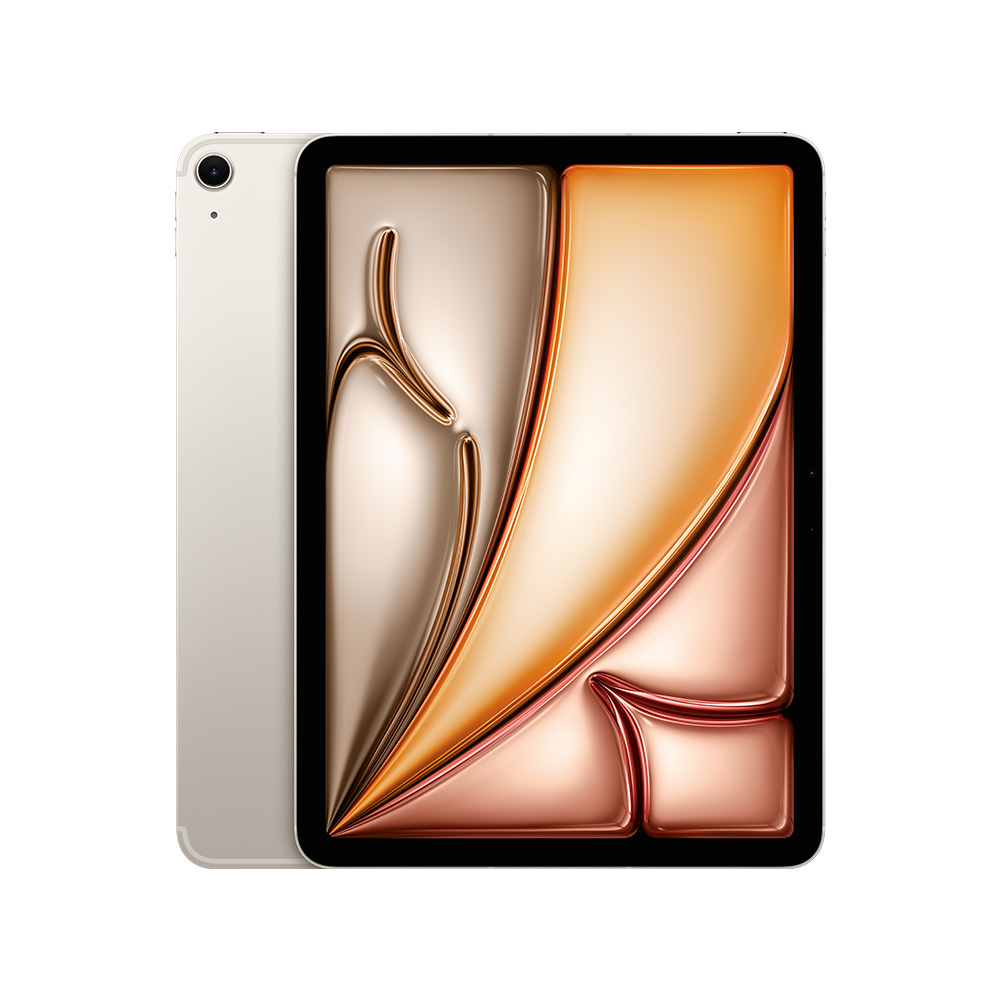 iPad Air 第6代 13吋 行動網路版 1TB 星光色 MV763+保護殼
