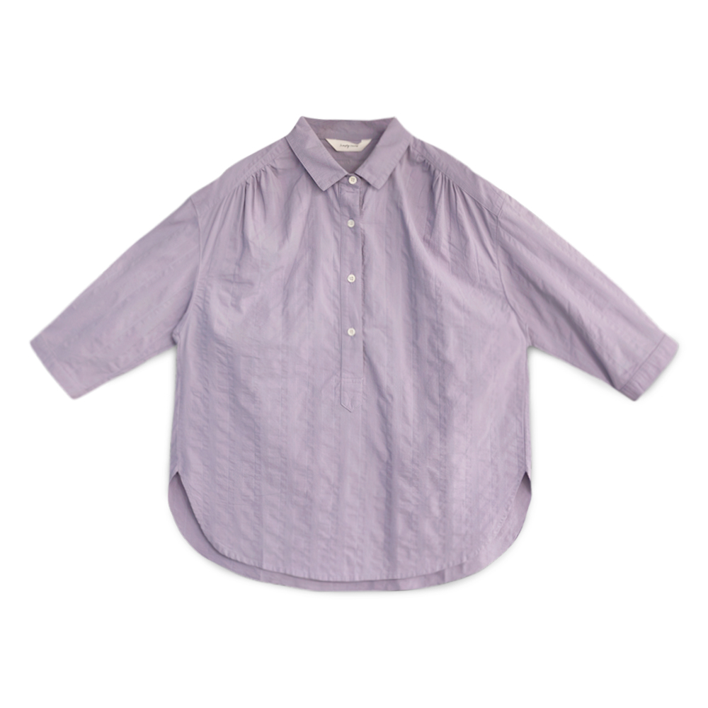 【初夏美麗一點】SIMPLY YOURS-壓紋七分袖襯衫