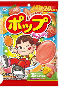 【超市點點好物】不二家POP棒棒糖20支海外限定114g