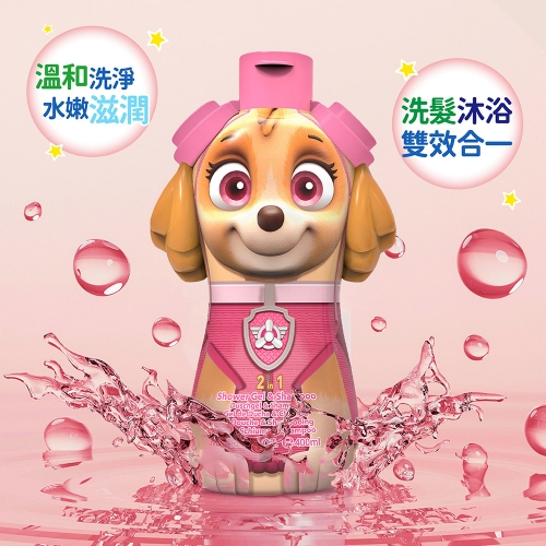 【A4 4F MACADAMIA】Paw Patrol 汪汪隊救難員天天 2合1沐浴洗髮精 400ml(點數換購)