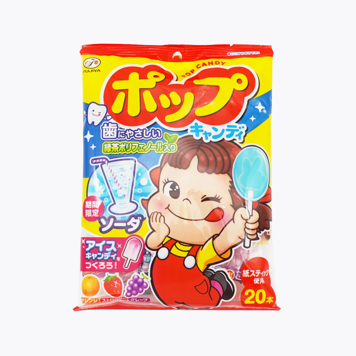 【台中店】 美麗市場-不二家POP棒棒糖20支
